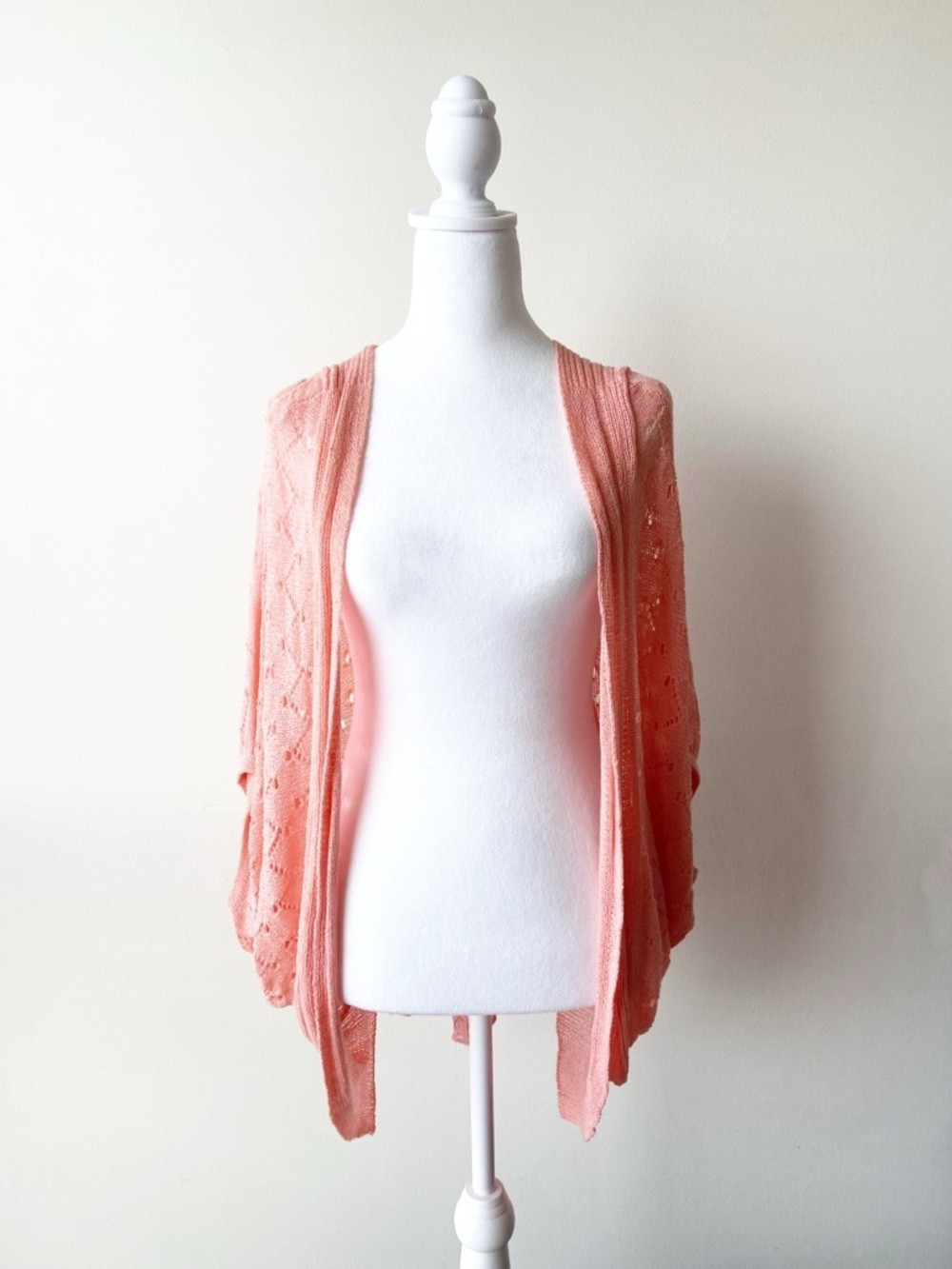 NY Collection Pink Cardigan Size L